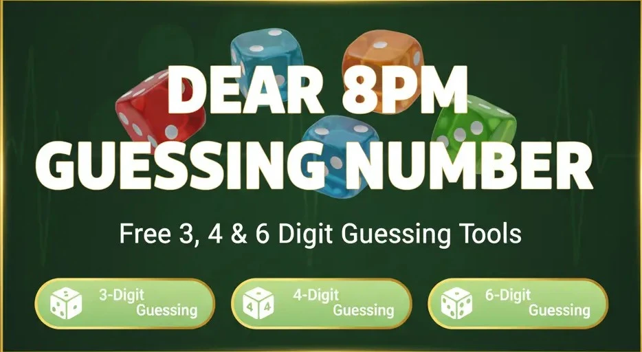 Dear 8PM Guessing Number Banner